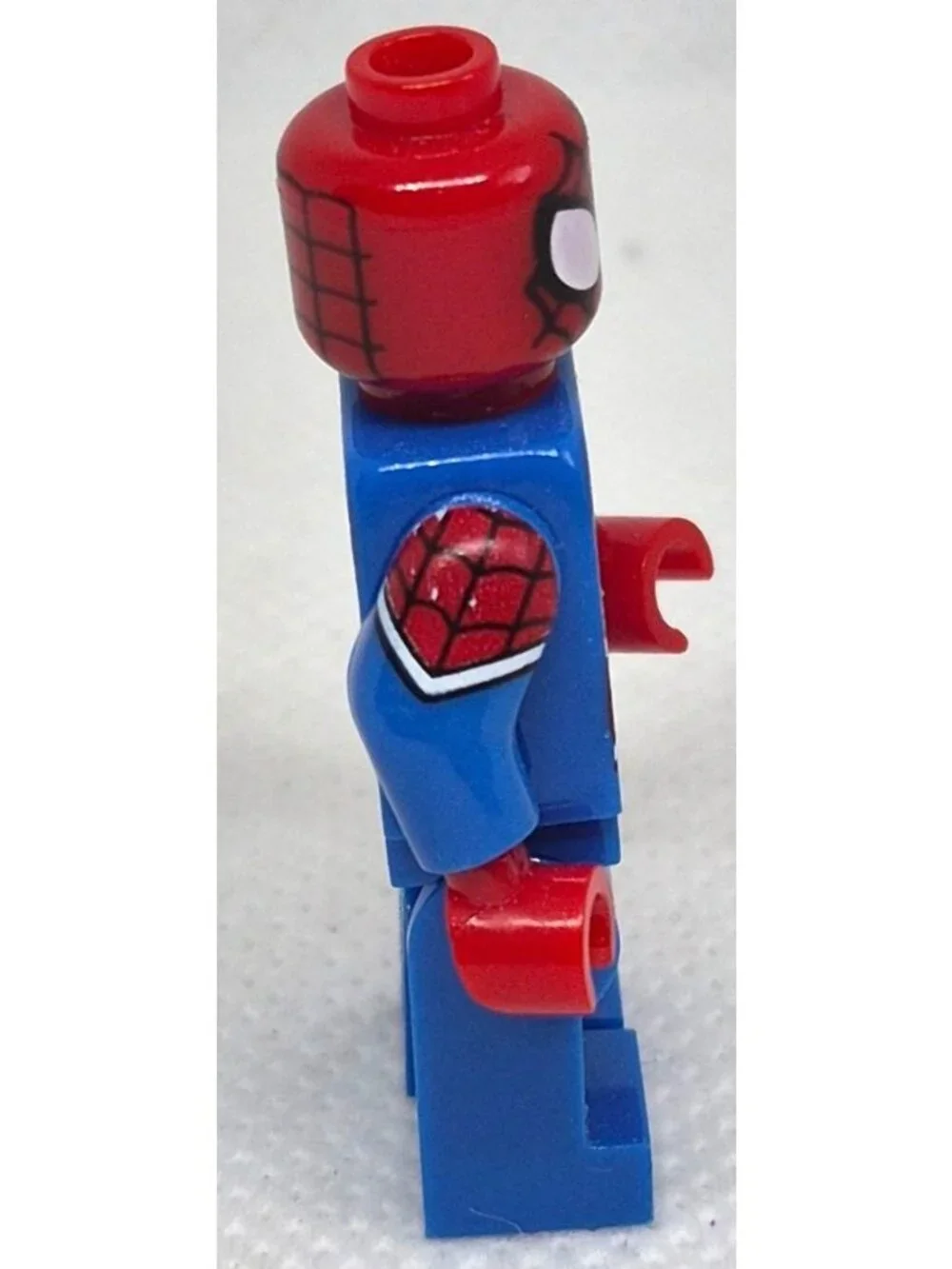 Union Jack Spider-Man Mini Figure Block Toy Collectible With Detailed Web Design